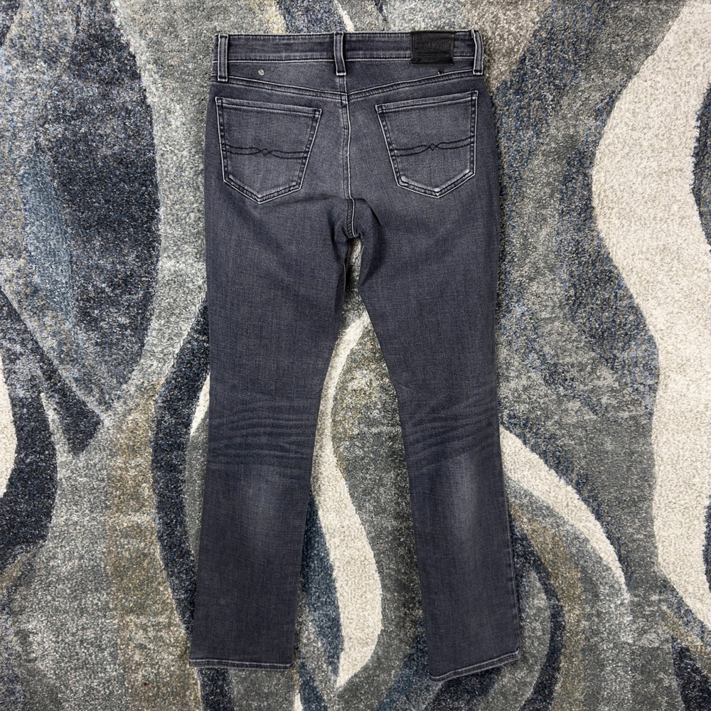 Lucky Brand Lolita Skinny Jeans Womens 6/28 Charcoal Gray Faded Denim Mid Rise